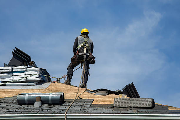 Professional Roof Installation technician working in Spofford, NH